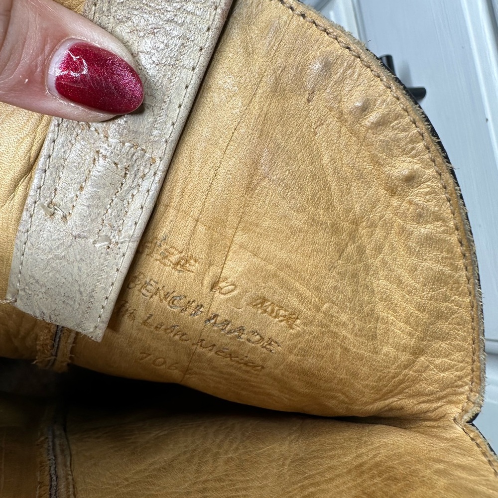 Bed|Stu Cobbler Series Women’s Handcrafted Leather Cowboy Boots Goodyear Welt - Picture 11 of 11